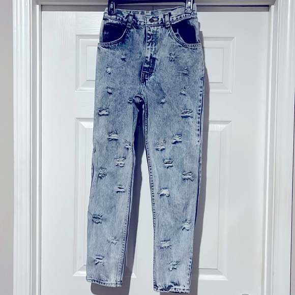 90’s Pre-Owned Vintage, Acid Washed Jeans. - Picture 1 of 2